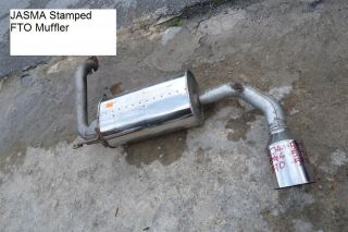 JDM Mitsubishi FTO mivec v6 2.0 JASMA muffler exhaust made in Japan