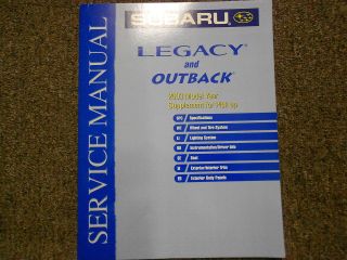 Subaru Outback repair manual in Subaru