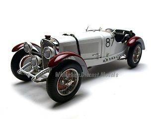 1931 MERCEDES SSKL #87 WHITE ELEPHANT 1/18 BY CMC 055