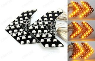 Amber 27 SMD LED Arrow Panel Sequential Flash Car Side Mirror Turn 
