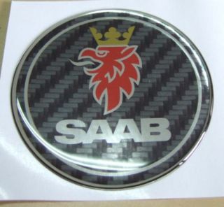 SAAB CARBON FIBER EMBLEM BADGE DECAL 9 3 93 9 5 95 (Fits Saab)
