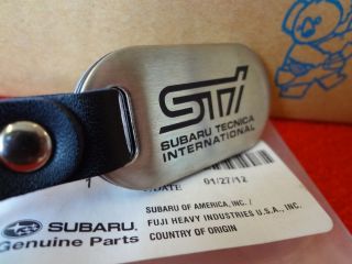 OEM Subaru STI Logo Stainless Steel Key Chain Forester Impreza Legacy 