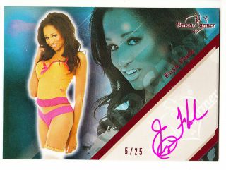 2011 Benchwarmer Limited Autograph Auto Enya Flack Pink #5/25