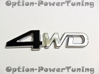 Toyota 4WD Black emblem badge sticker Logo CR V RAV4 Jeep JDM New 