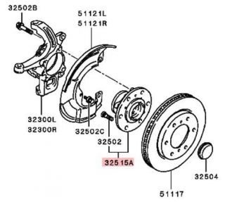 Front wheel hub for Mitsubishi L200,Triton p/n MR992374