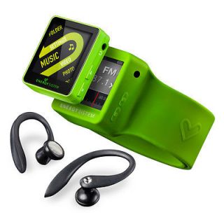 Energy Sistem Energy 2508 Sport 8Gb MP4  Player in Lime Green with 