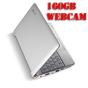 Acer Aspire One ZG5 White Netbook Intel 1.6Ghz 1GB 160GB WiFi WEBCAM 