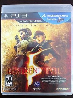   listed *** Brand NEW Sealed Resident Evil 5 Gold Edition PS3 2010