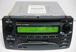 Toyota Corolla 2003 2004 CD Cassette player Combo A56821 TESTED 