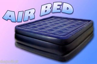   RAISED INFLATABLE AIR BED MATTRESS w/ PUMP   HOME / CAMPING 80x60x18