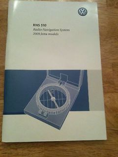 VW RNS 510 Owners manual 2009 Jetta OEM new book