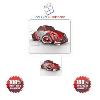 VW Beetle PERSONALISED FREE Mouse Mat with coaster option