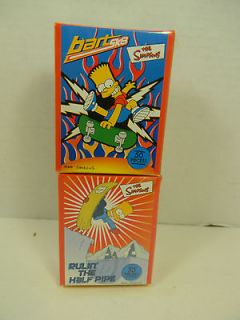 2003 THE SIMPSONS MINI PUZZLES BART SK8 RULIN THE HALF PIPE NEW 