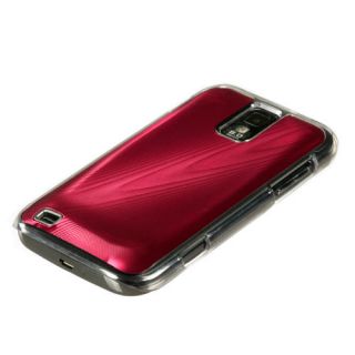 Hot Red Acrylic Metal Aluminum Hard Case Cover Samsung Galaxy S2 T989 