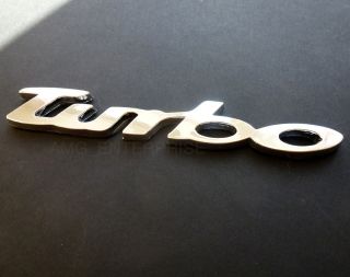   Chrome Effect 3D TURBO Badge for Vauxhall Astra Corsa Vectra VXR
