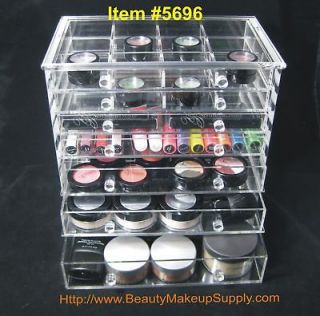 DELUXE ACRYLIC 7 DRAWER COUNTER TOP BEAUTY ORGANIZER DRAWER #5696