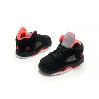Nike Air Jordan V 5 Baby Girls Toddler Sneakers New Sale Black Pink