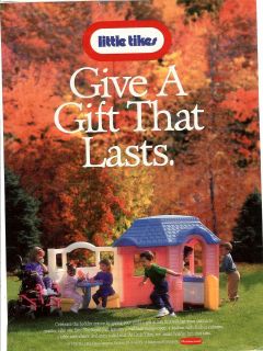 1996 Little Tikes Patio Playhouse Toys Ad/Advertiseme​nt~Give A Gift 