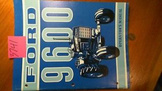 Ford 9600 Tractor Owners Operators Manual SE 3378 107210
