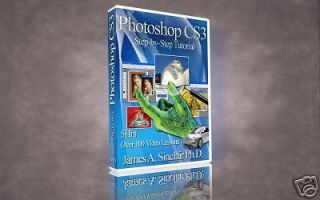 Photoshop Tutorial CS3 Step by Step Video CD. FREE S/H
