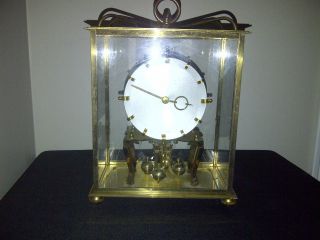 Vintage Brass KUNDO Mantle / Carriage Clock Kieninger & Obergefll West 