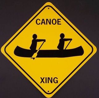 CANOE XING Aluminum Boat, Kayak Sign Wont rust or fade