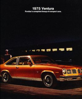 1975 Pontiac Ventura Original Sales Brochure Catalog