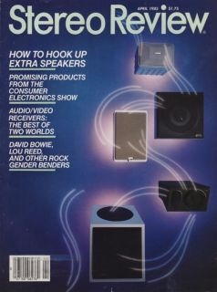 Stereo Review Magazine April 1985 Rotel RA 870, RB 870, Technics SL J2 