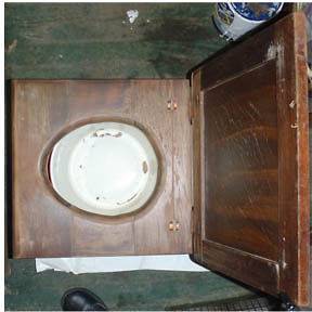 ANTIQUE WOODEN CHILDS POTTY CHAIR COMMODE PORTABLE CHILDRENS CHAMBER 