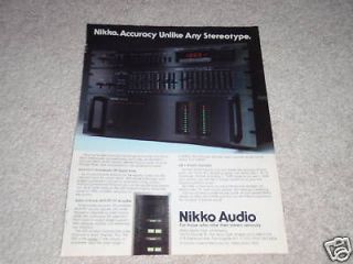 Nikko Gamma V Tuner,Alpha III Amp,EQ 1 Ad,1985,specs