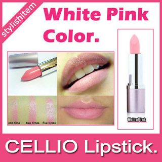 Lipstick CELLIO Essence Lipstick White Pink Color  Made in Korea 