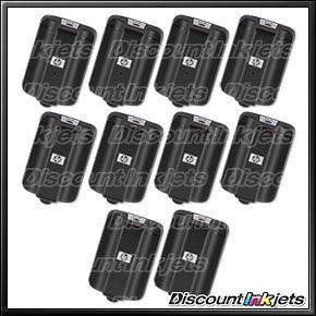 10 New BLACK 02 C8721WN HP02 Ink Cartridge for HP Photosmart C6180 