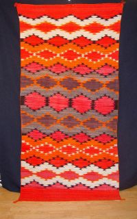 Antique NAVAJO Transitional Blanket c.1890 with Rio Grande Influenced 