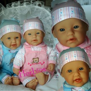 Berenguer La Baby 16  Twins, Boy and Girl Soft Body Set of Two Dolls