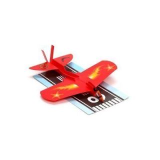   Amazing Boomerang Red Airplane Glider Kid Children Toy with Runway