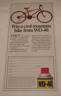 1993 GT OUTPOST bicycle contest ad ~ WD 40