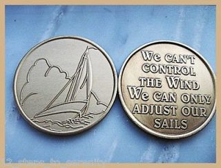   CAN ONLY ADJUST OUR SAILS AA ANONYMOUS GOLDEN AA MEDALLION COIN 111