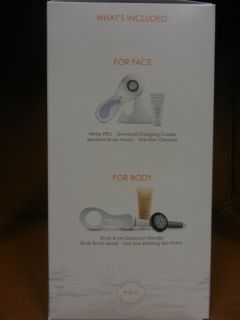 Clarisonic Pro Skin Care System Face & Body(White 2013) + Free Handle