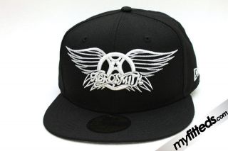 Aerosmith Fly Logo Black White Rock Era New Era Era Cap