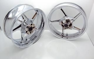 04 12 yamaha chrome wheels Motorcycle accessories YZF R1 chrome rims 