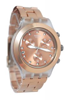SWATCH svck4047ag FULL BLOODED Caramel Chrono BEST SELLER Watch