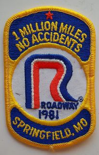   Express driver patch 1981 Springfield, Mo 1 million miles no accidents