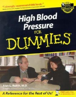   Blood Pressure for Dummies by Alan L. Rubin 2002, Paperback