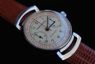 GIRARD PERREGAUX OLD DOCTORS CHRONOGRAPH WATCH VALJOUX 22 ONE PUSHER 