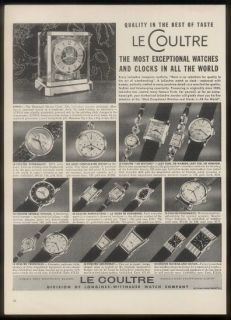 1953 Jaeger LeCoultre Futurematic General Putnam etc watch Atmos clock 