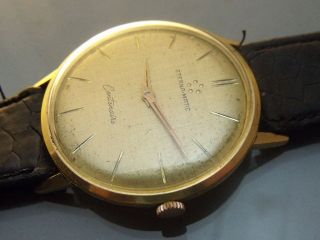 vintage eternamatic centenaire mens wrist watch automatic plaq ue or