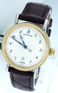 New Ladies Chronoswiss Kairos CH2022KD Two Tone Diamond Watch with Box 