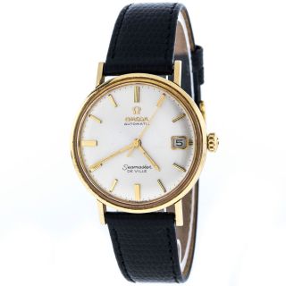 Omega Seamaster Deville Vintage 14k Yellow Gold Swiss Automatic Mens 