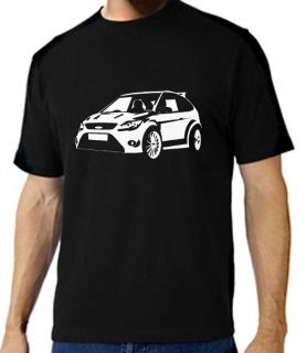 FORD FOCUS ST SHIRT BLACK FROM SLIPSTREAM CLOTHING CLASSIC RETRO 