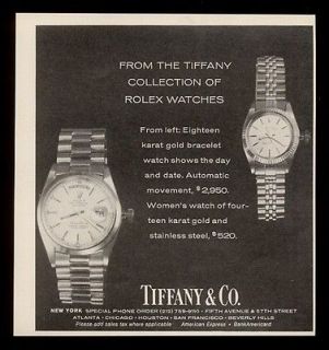 1974 Rolex mens & womens watch Tiffanys  branded photo vintage 
